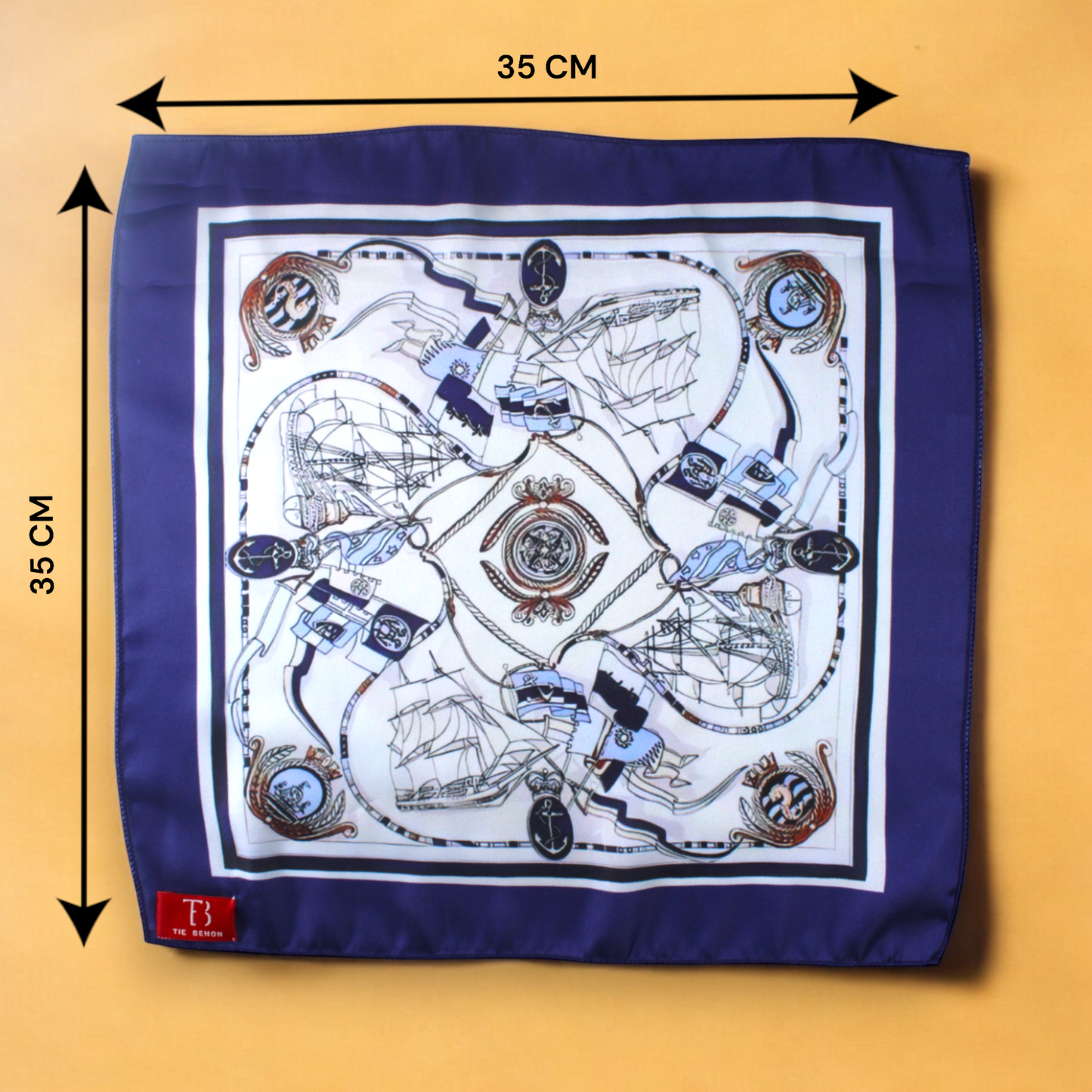 Blue Odyssey Pocket Square