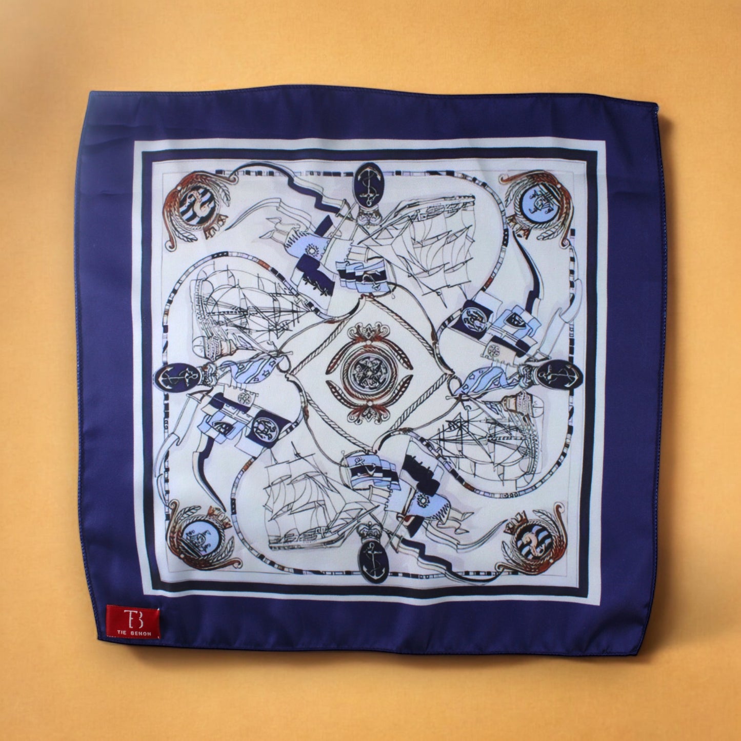 Blue Odyssey Pocket Square