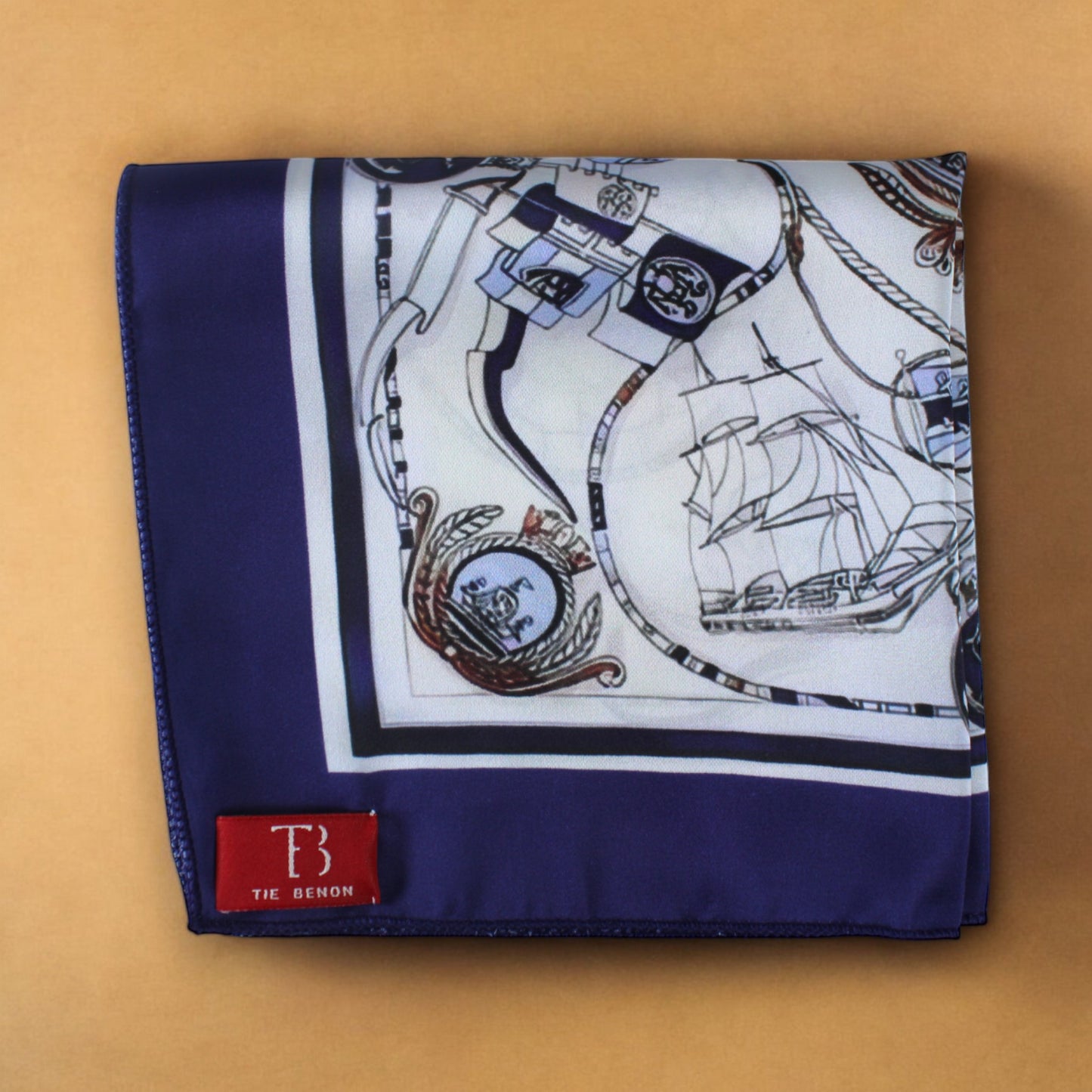 Blue Odyssey Pocket Square