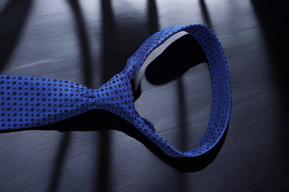 Blue & Navy Geometric Tie & Pocket Square