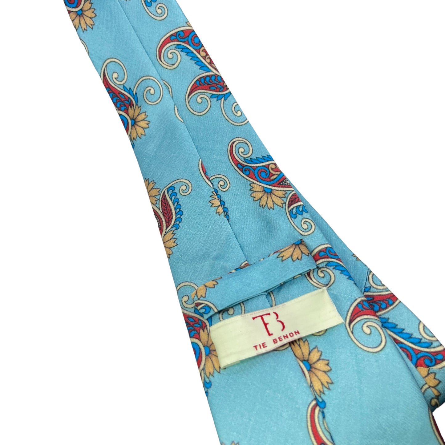 Firozi Paisley Printed Silk Tie