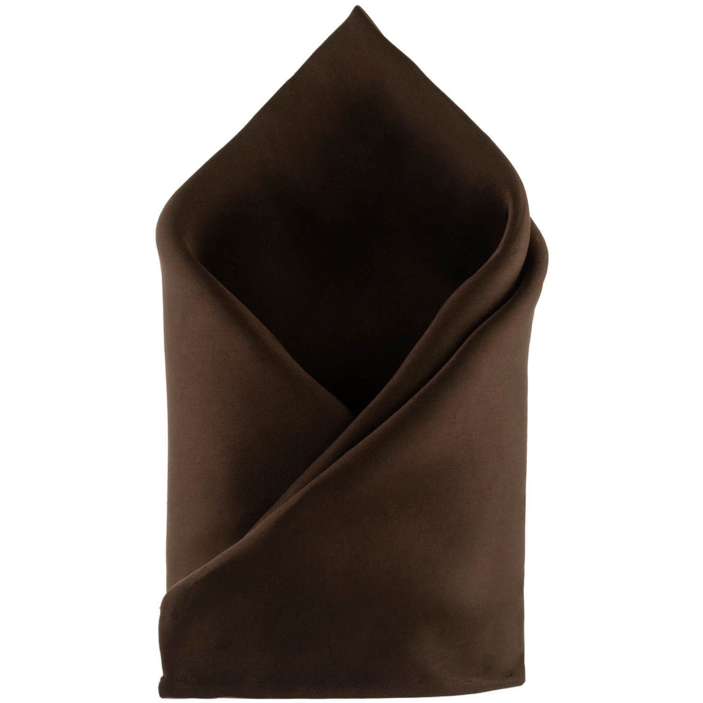 Brown Solid Pocket Square