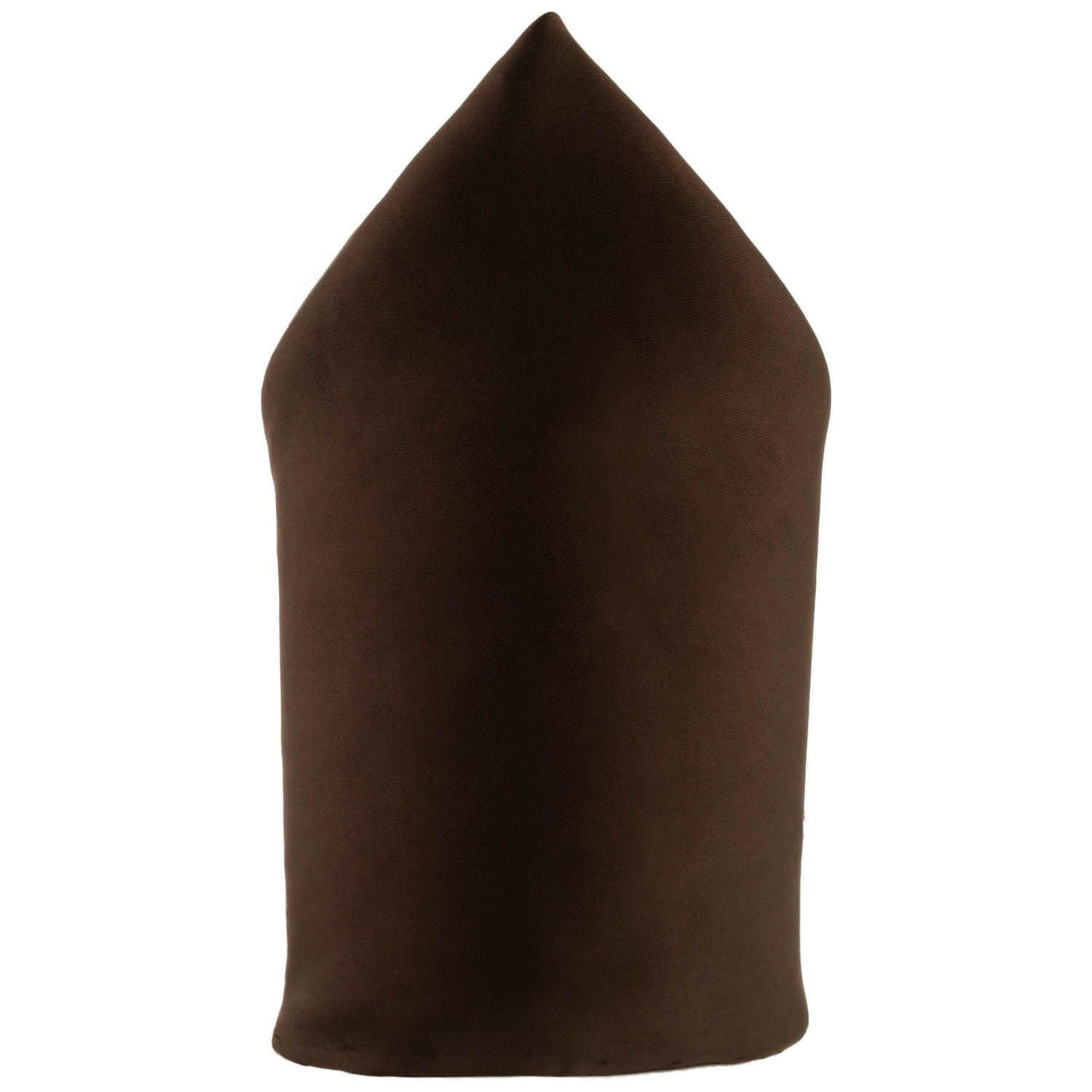 Brown Solid Pocket Square