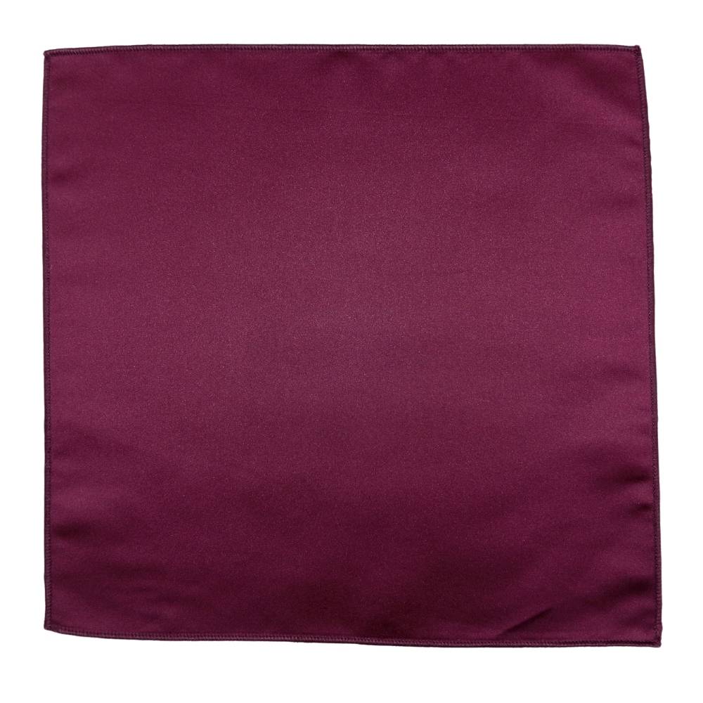 Burgundy Solid Pocket Square