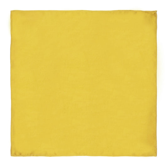 Golden Yellow Solid Pocket Square