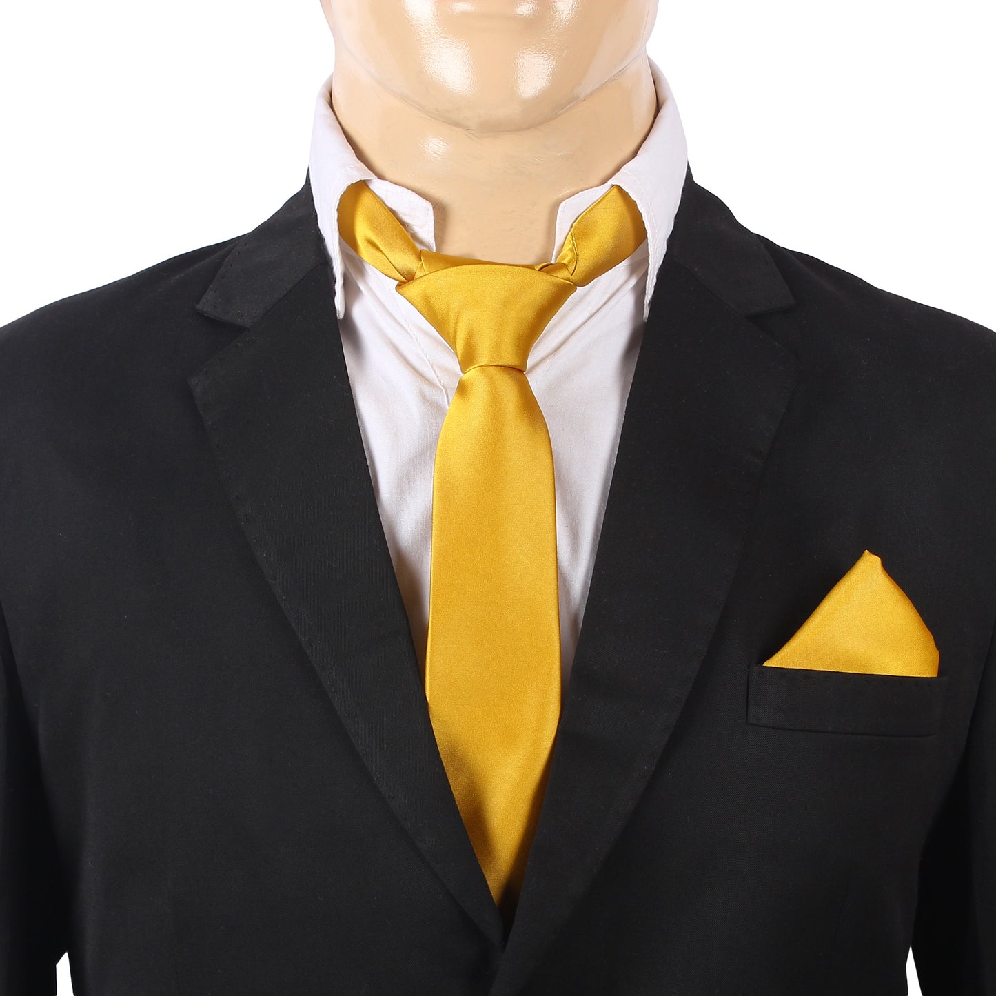 Yellow Solid Necktie