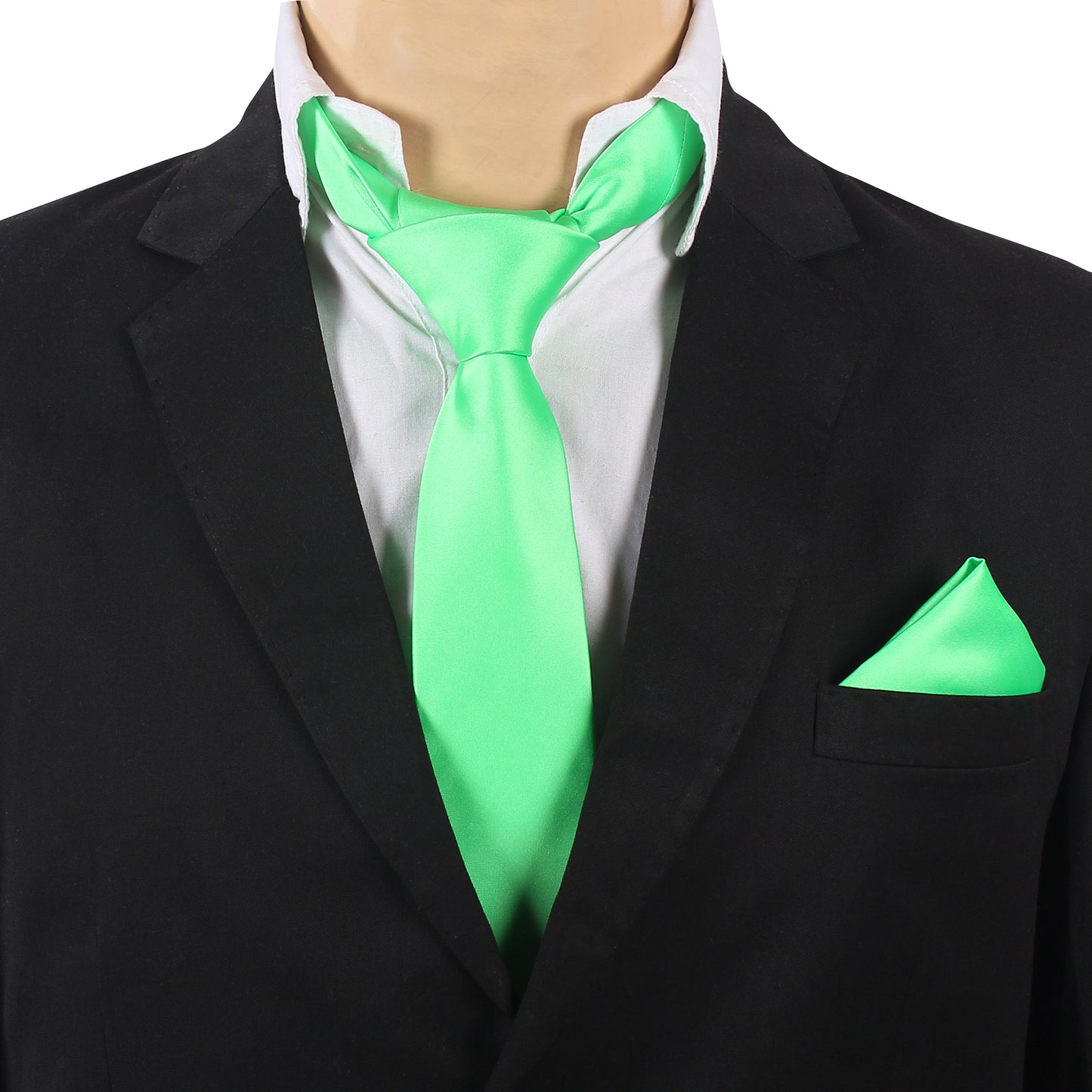 Sea Green Solid Necktie