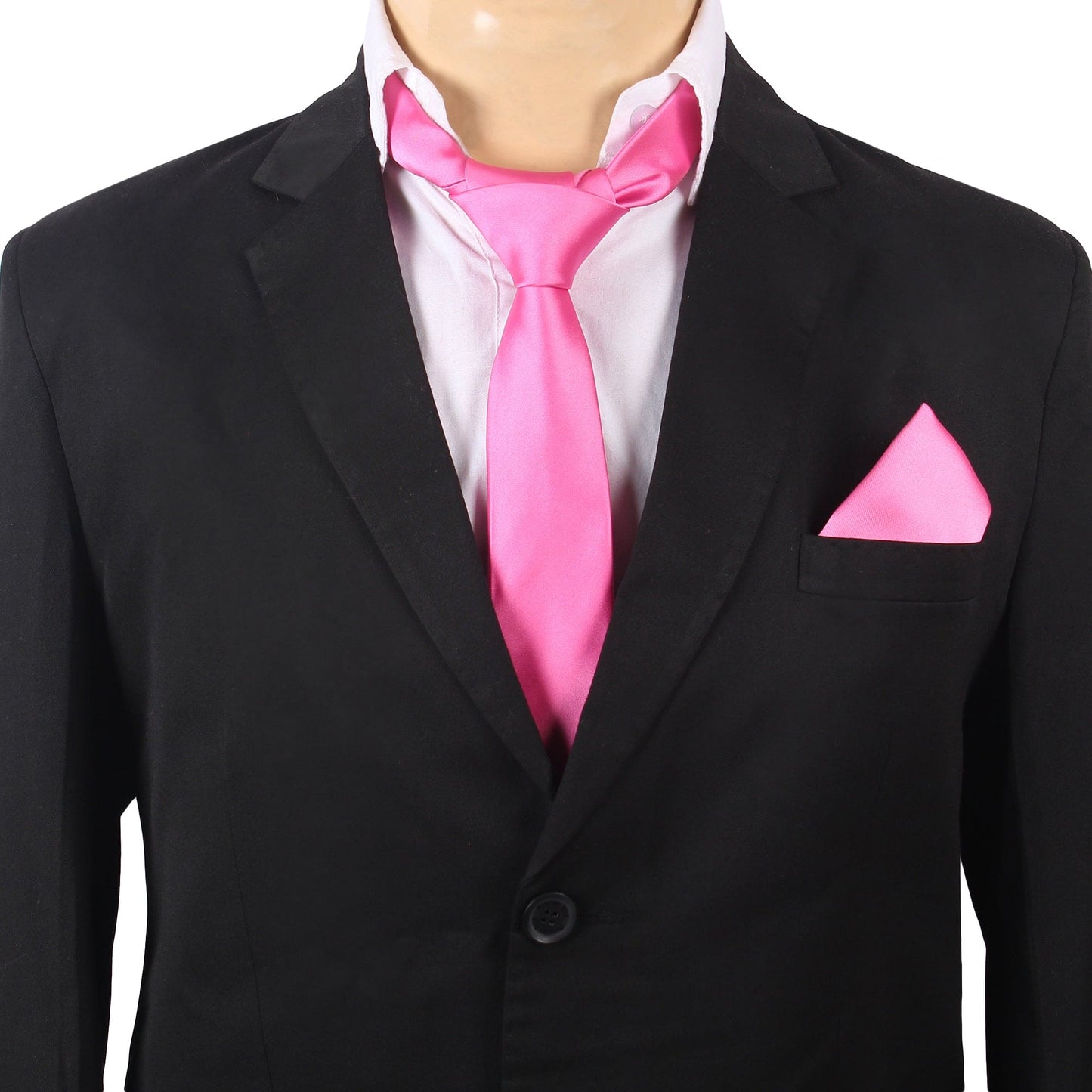 Dark Pink Solid Necktie