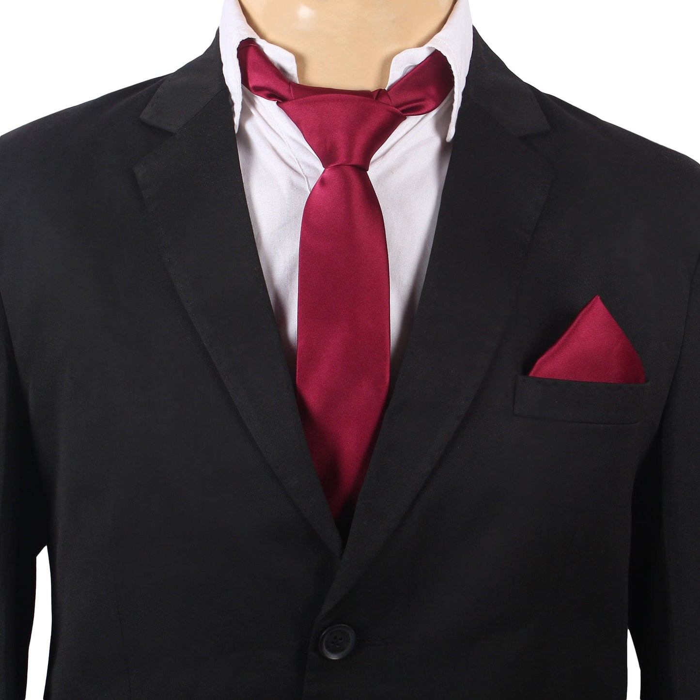 Wine Solid Necktie