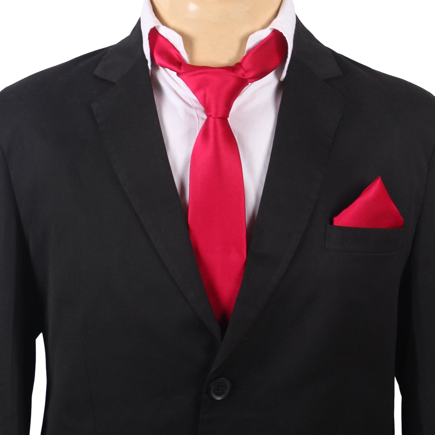 Dark Red Solid Necktie