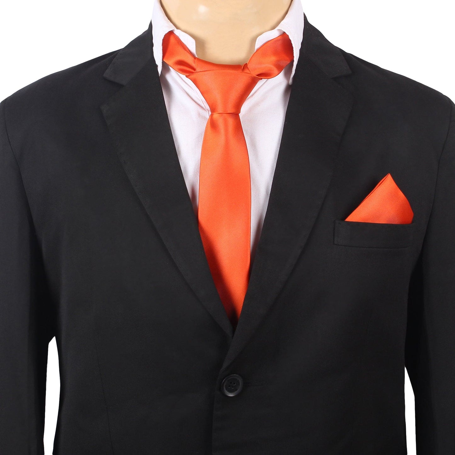 Dark Orange Solid Necktie