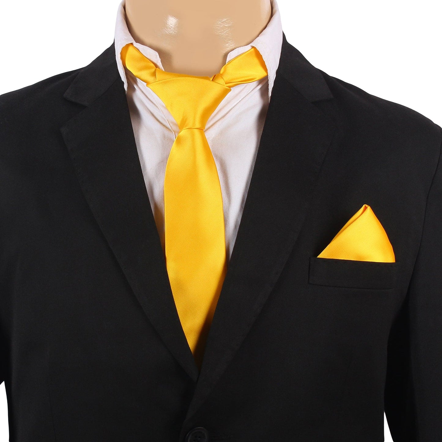 Yellow Solid Necktie