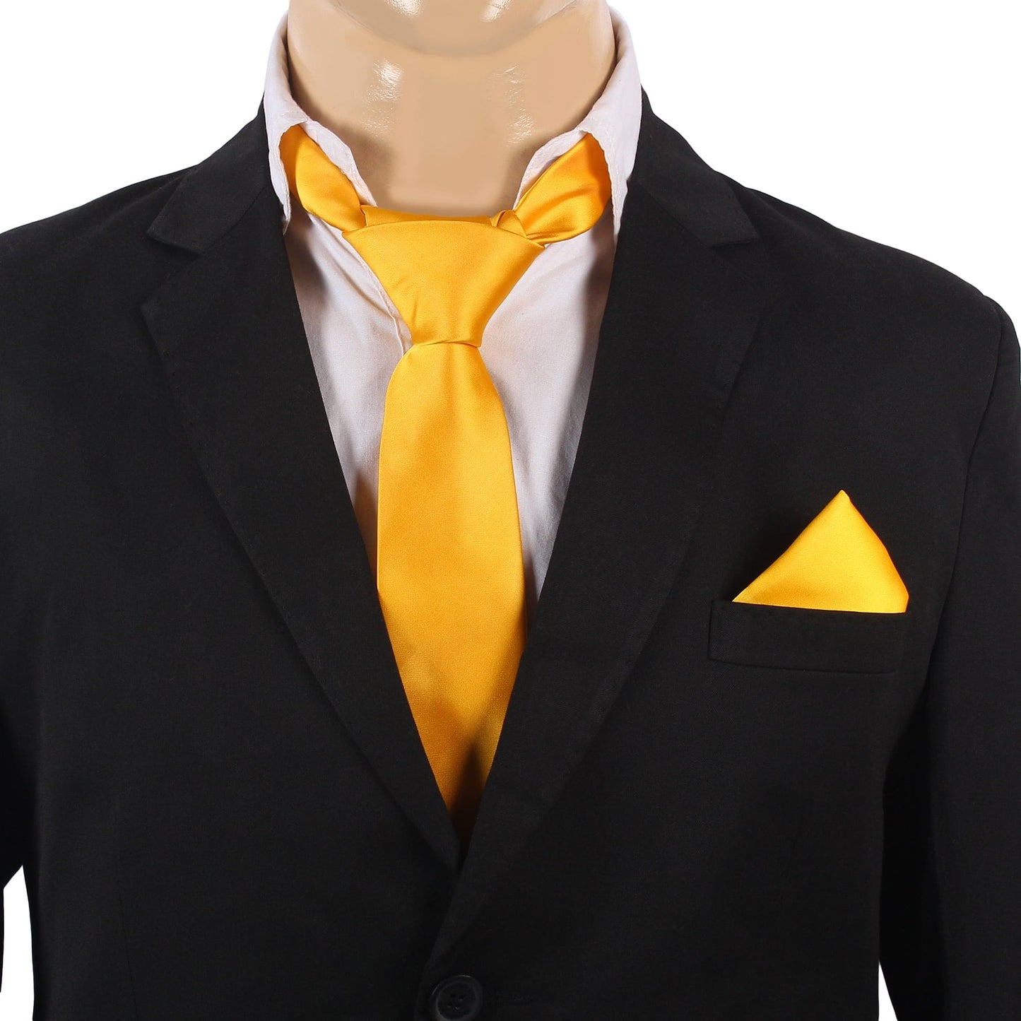 Dark Yellow Solid Necktie