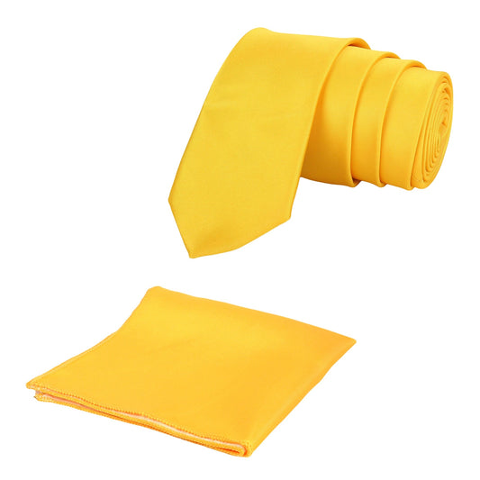 Yellow Solid Necktie