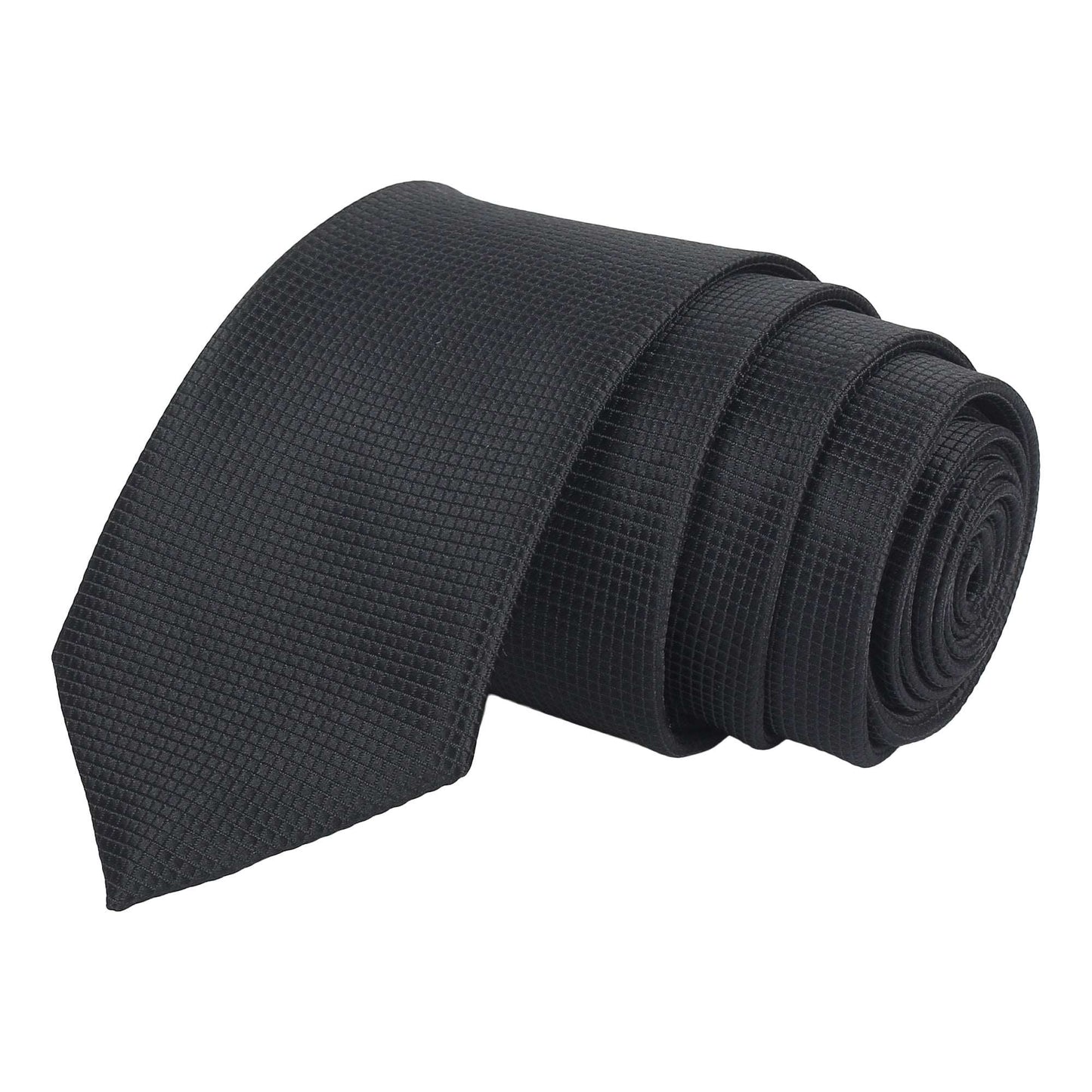 Black Self Squared Necktie