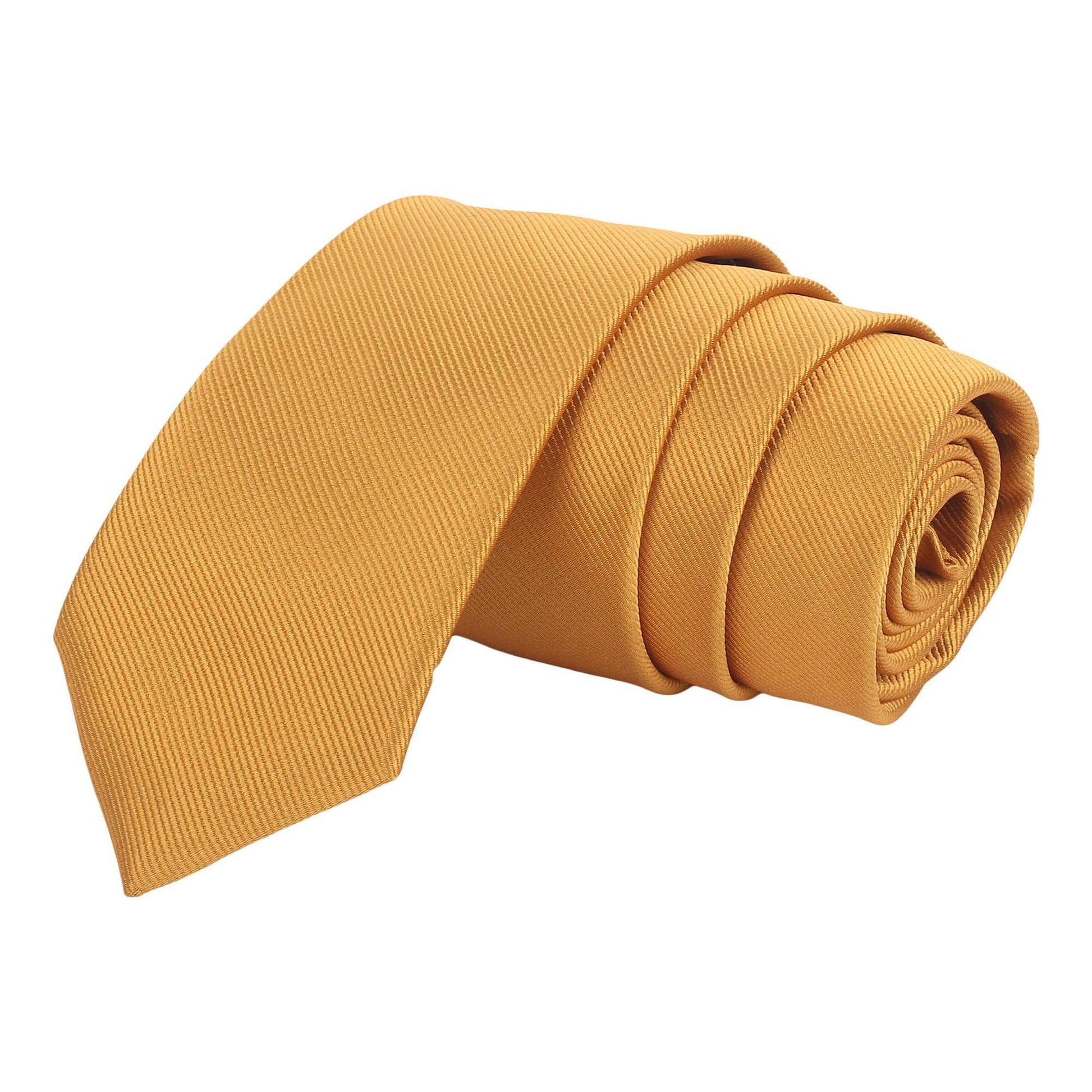 Mustard Self Striped Necktie