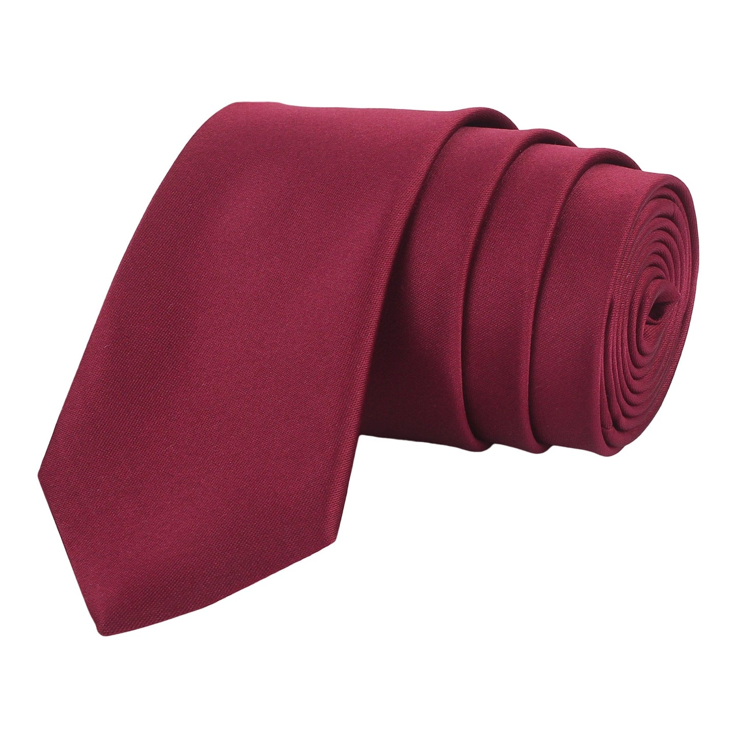 Wine Solid Necktie