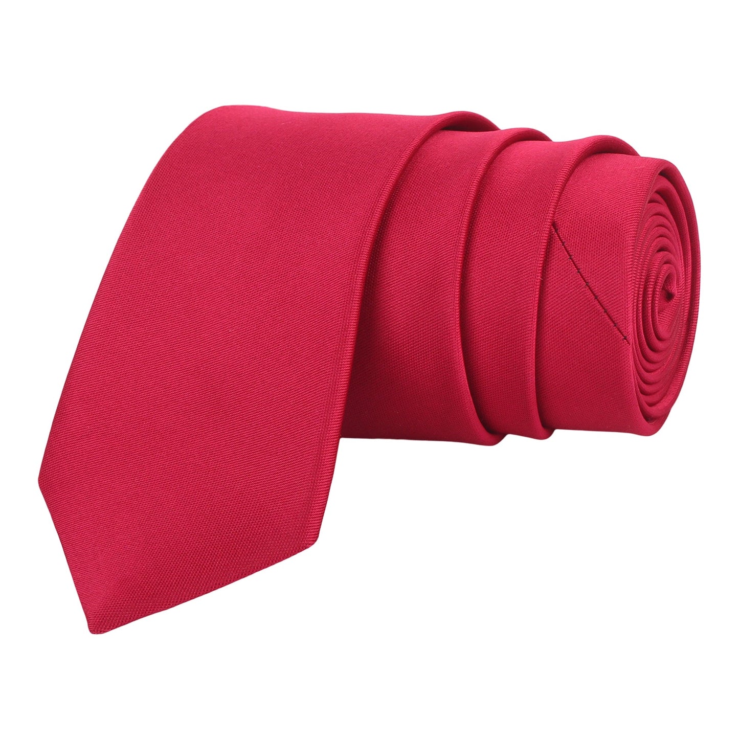 Dark Red Solid Necktie