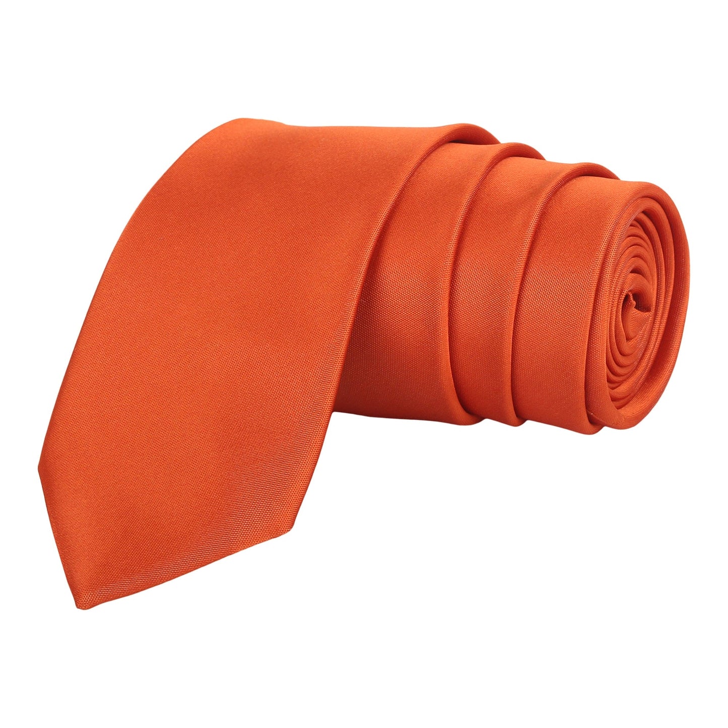 Dark Orange Solid Necktie