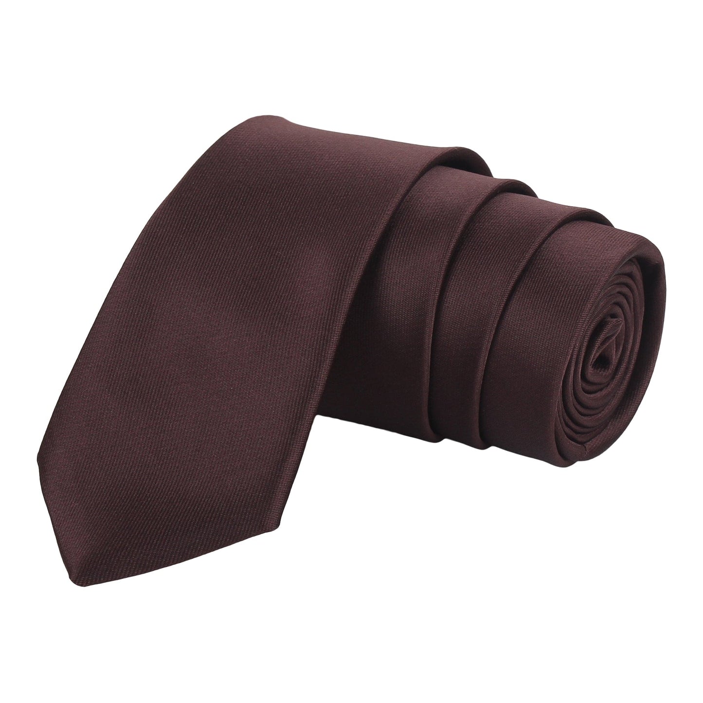 Dark Brown Solid Necktie