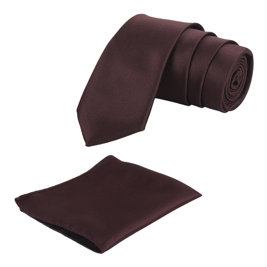 Dark Brown Solid Necktie