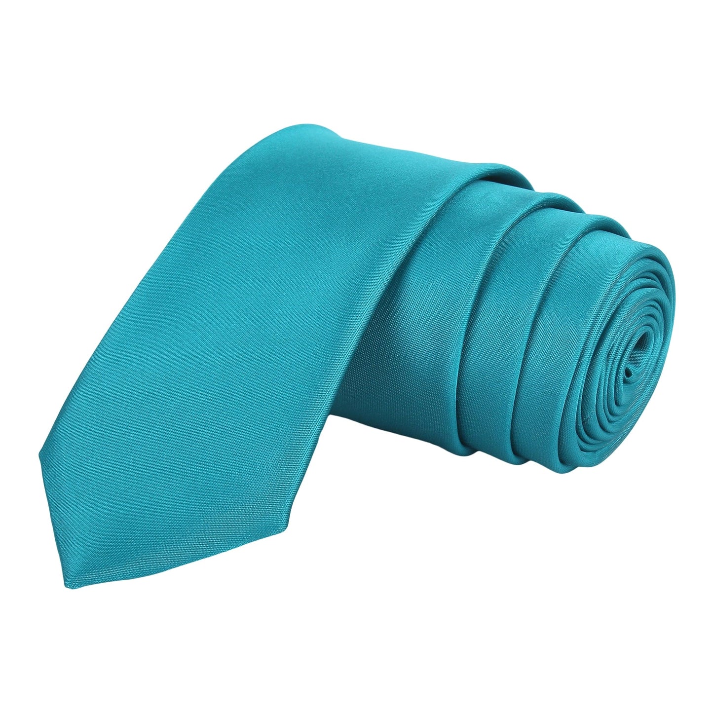 Cyan Solid Necktie