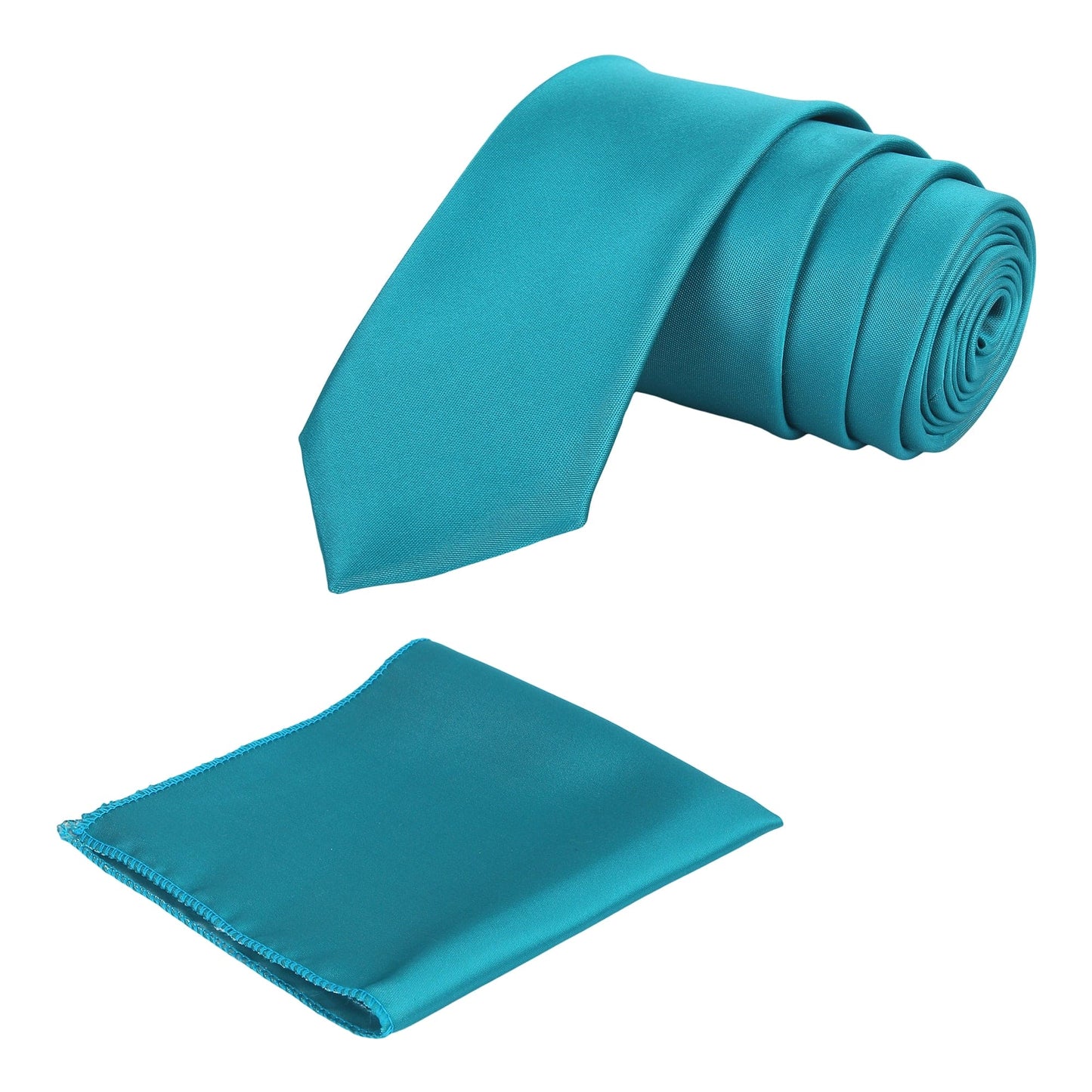 Cyan Solid Necktie