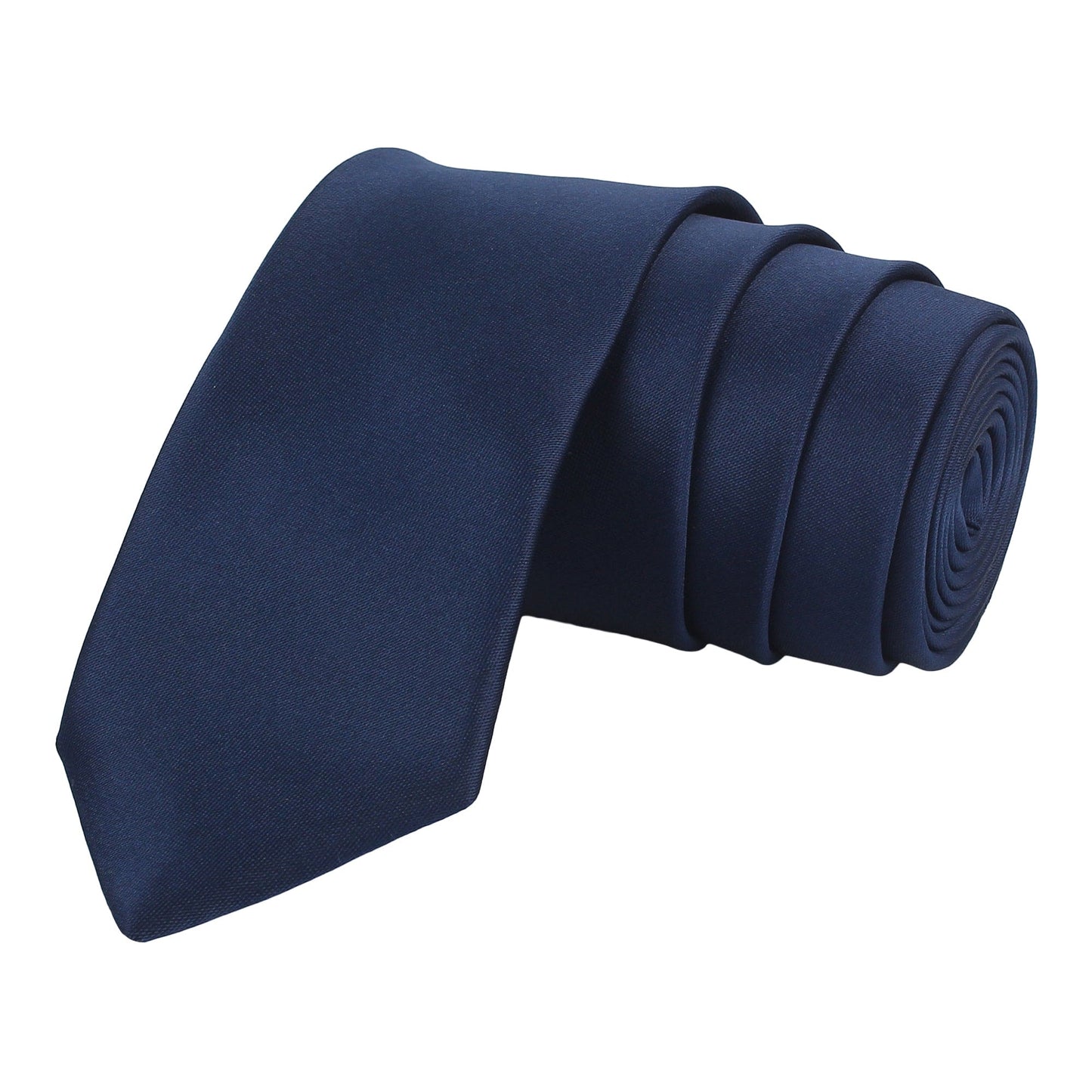 Navy Blue Solid Necktie