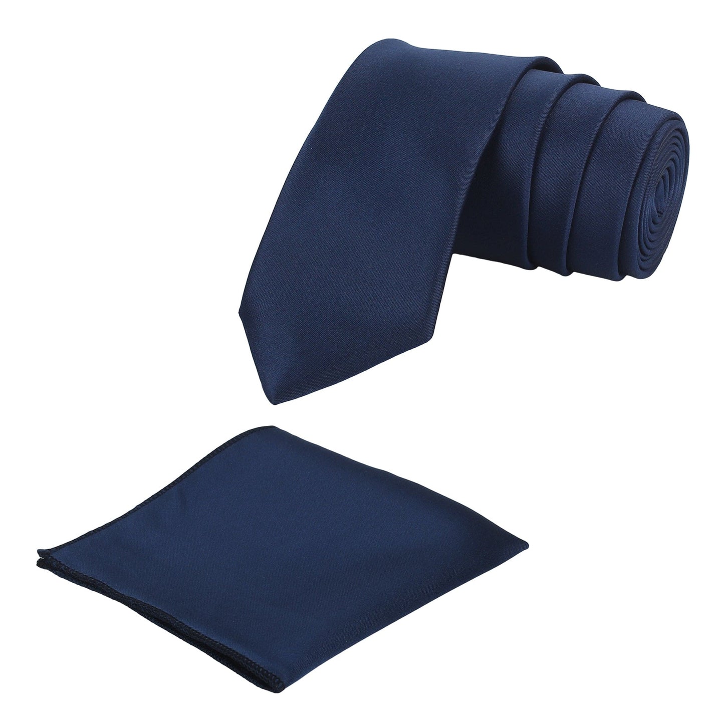 Navy Blue Solid Necktie