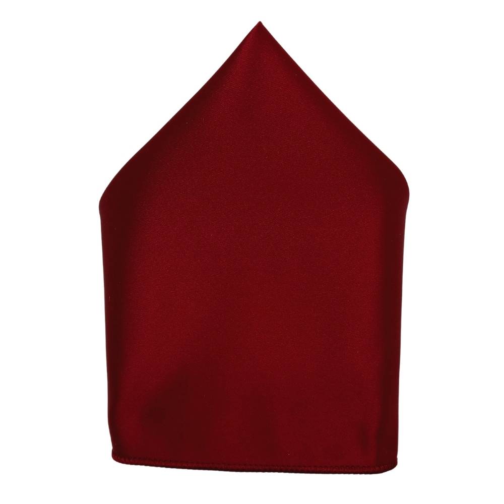 Maroon Solid Pocket Square