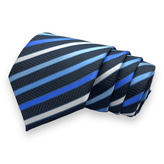 Blue Stripe Tie Combo