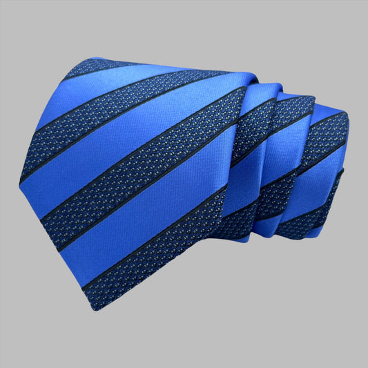 Blue Stripe Tie Combo