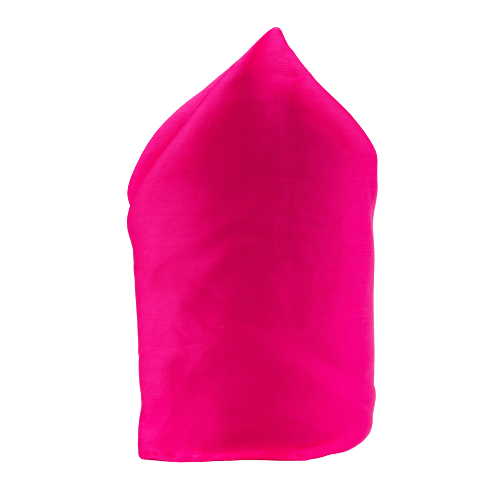 Hot Pink Solid Pocket Square