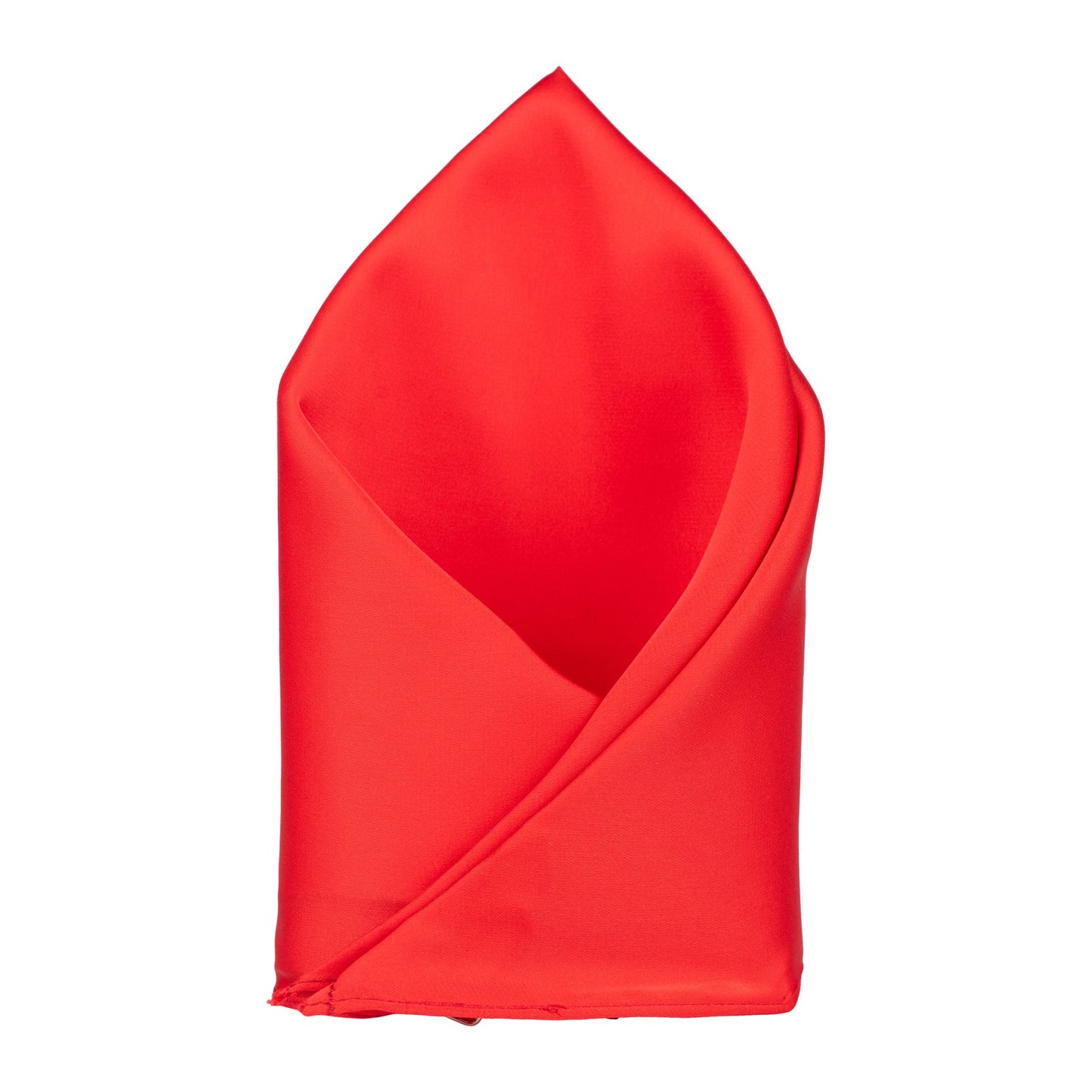 Red Solid Pocket Square