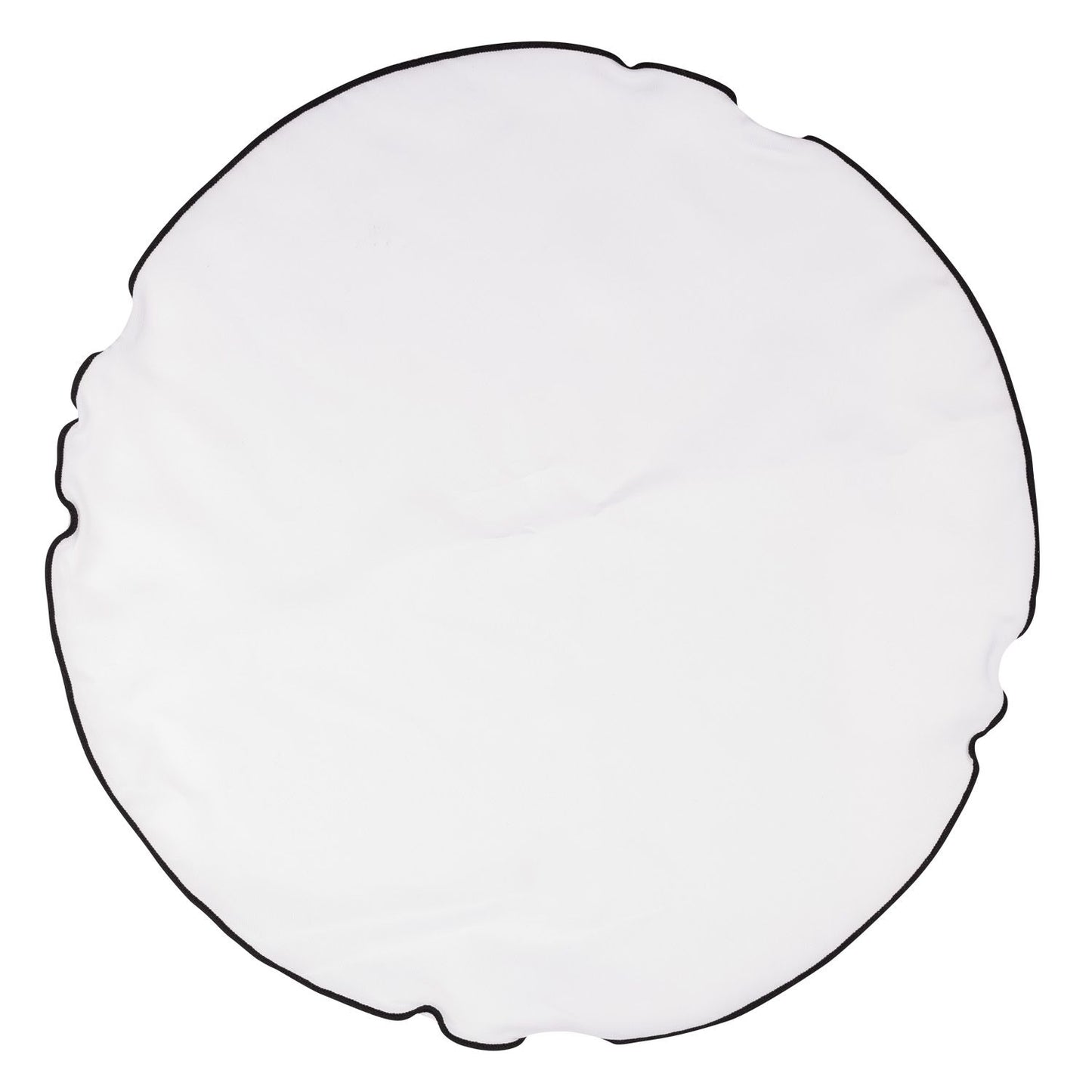 White  Round Pocket Hankey