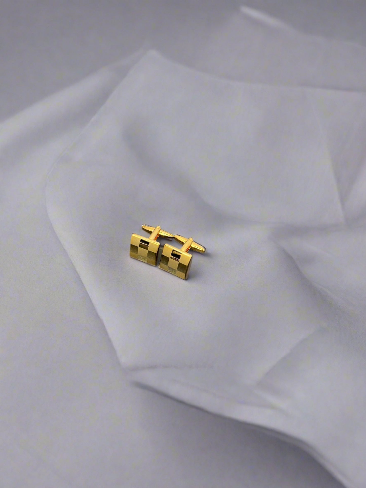 Golden Sudoku Cufflinks