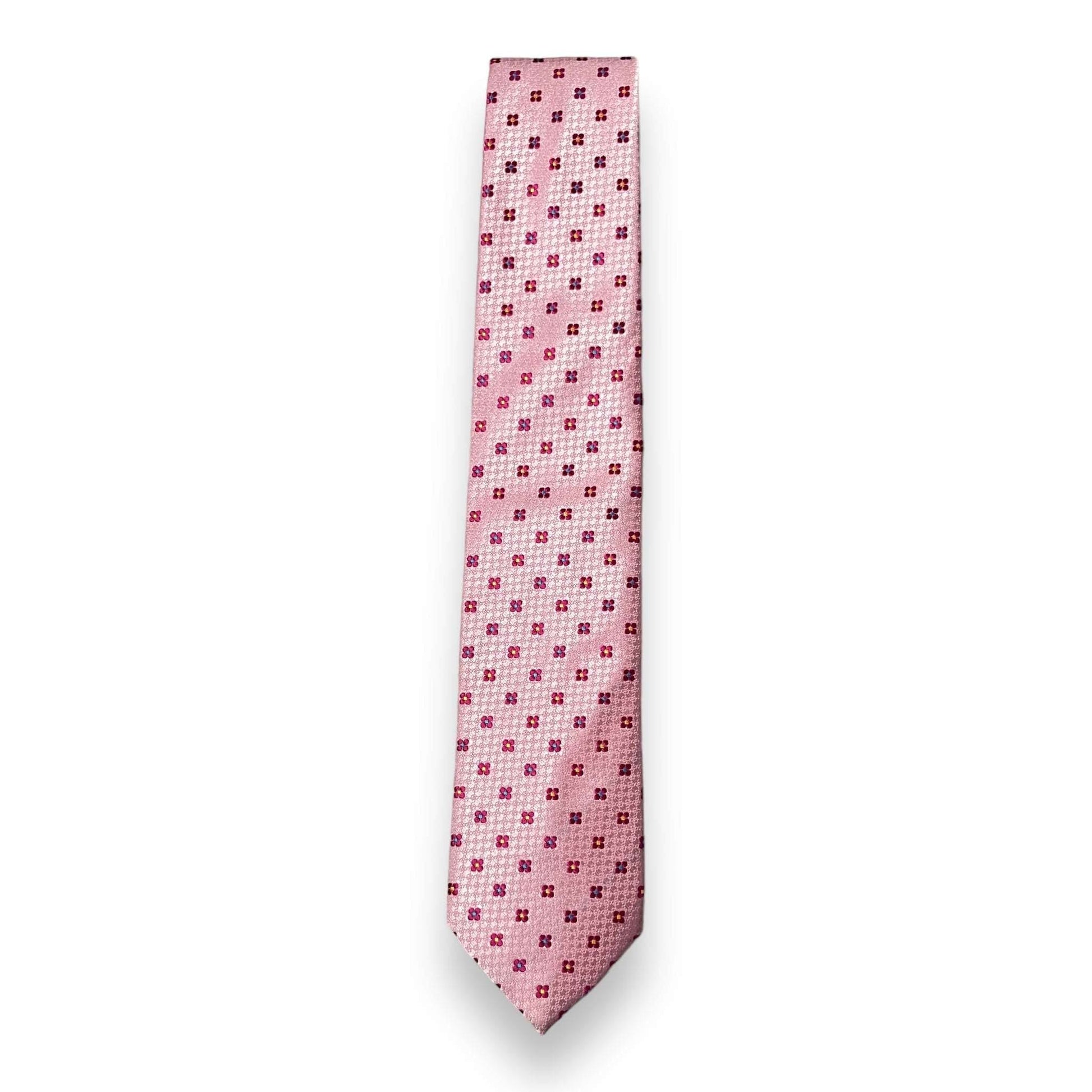 Pink Flower Tie