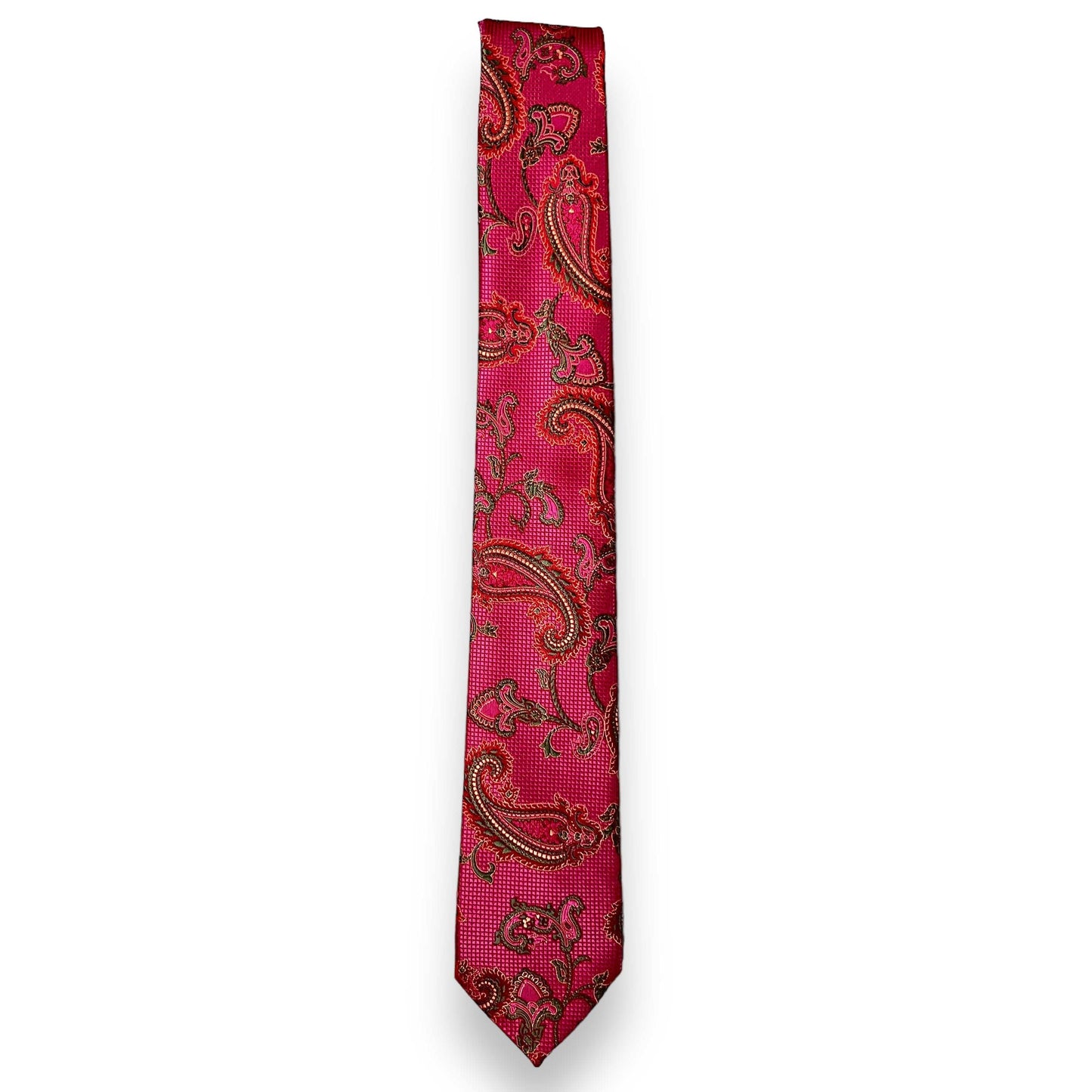 Hot Pink Paisley Tie