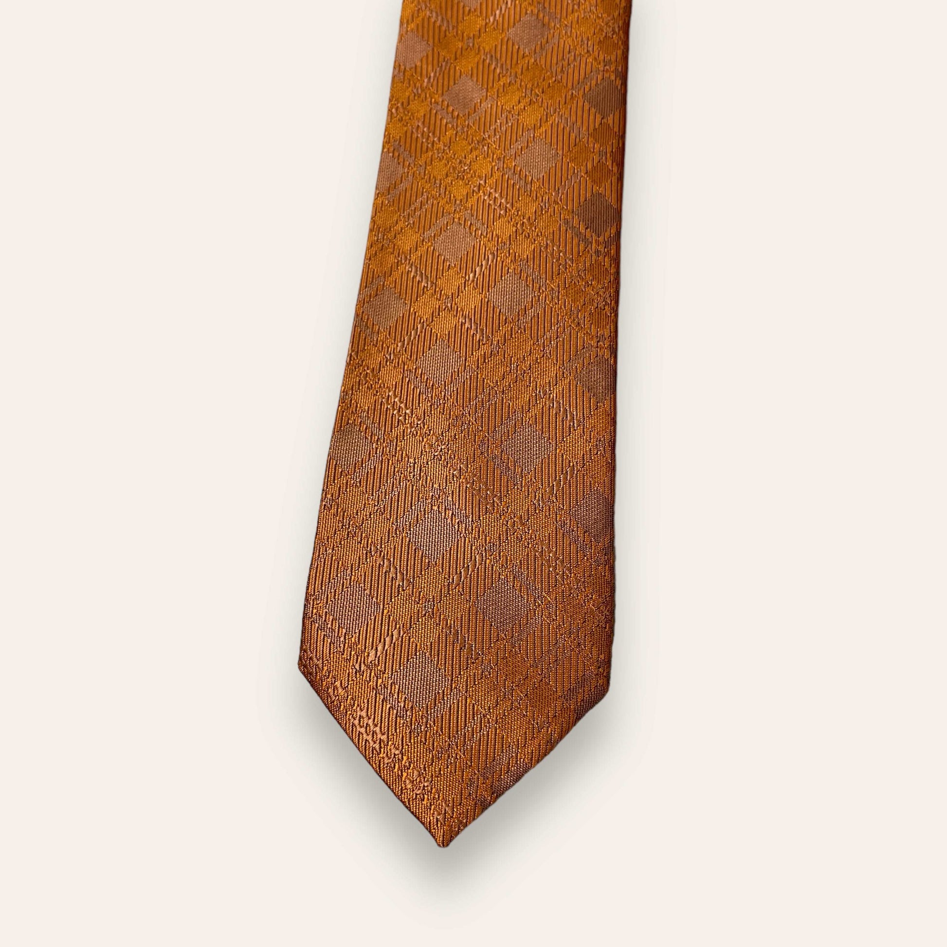 Copper Plaid Tie