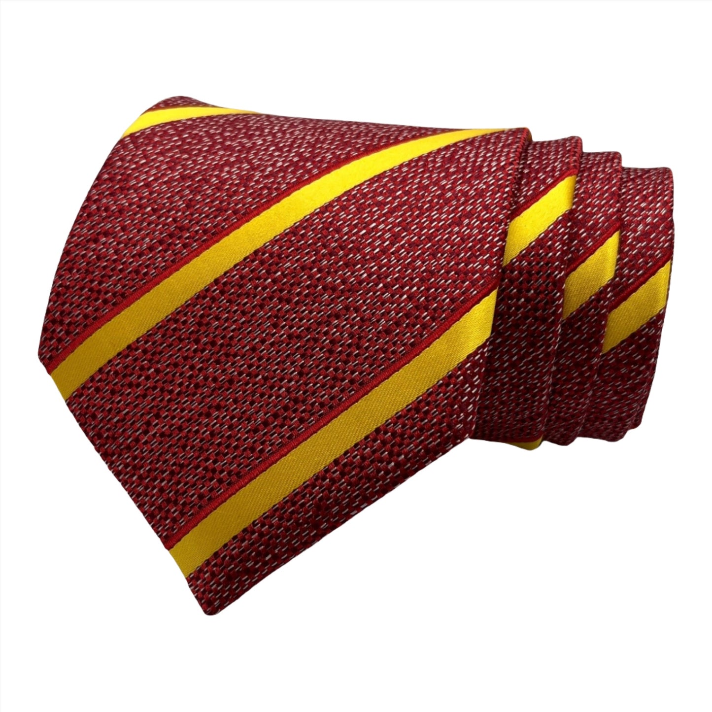 Red And Yellow Stripe Tie Combo