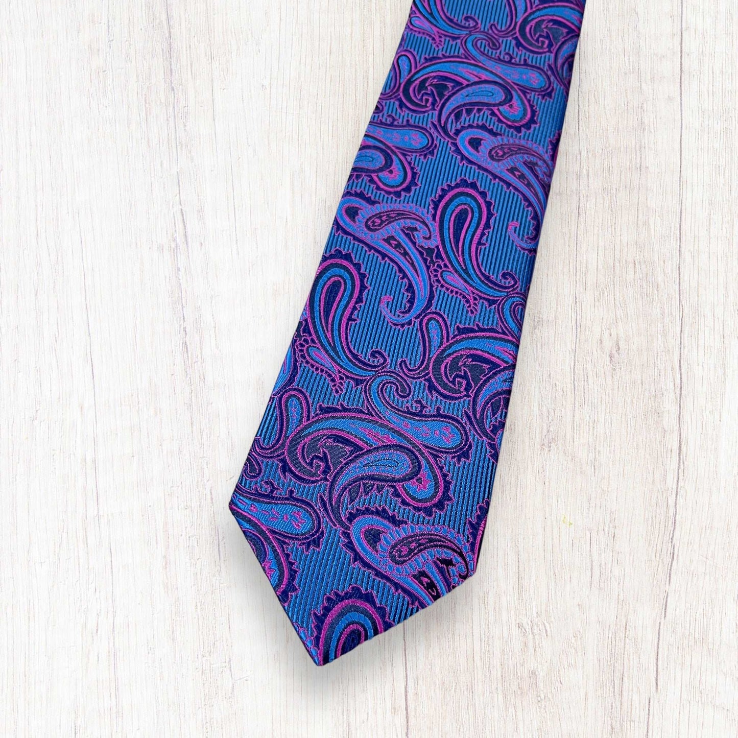 Blue Paisley Tie