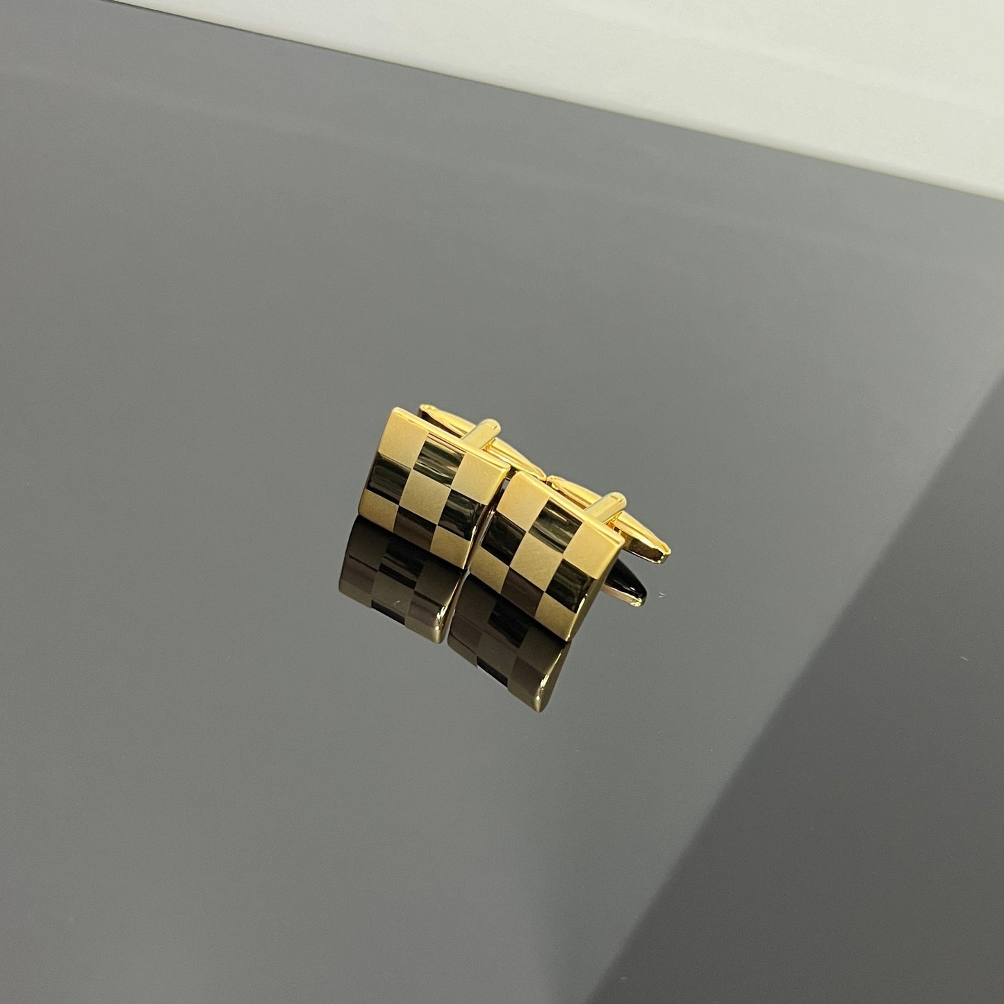 Golden Sudoku Cufflinks