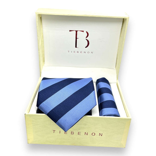 Blue Stripe Tie Combo