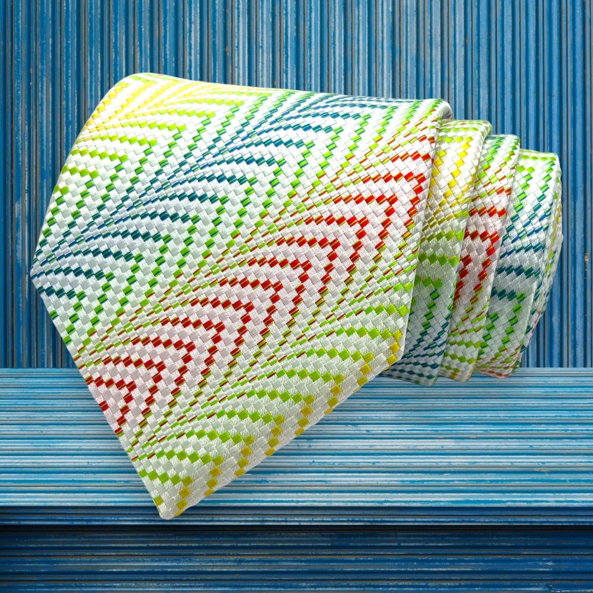 Neon Geometric Tie