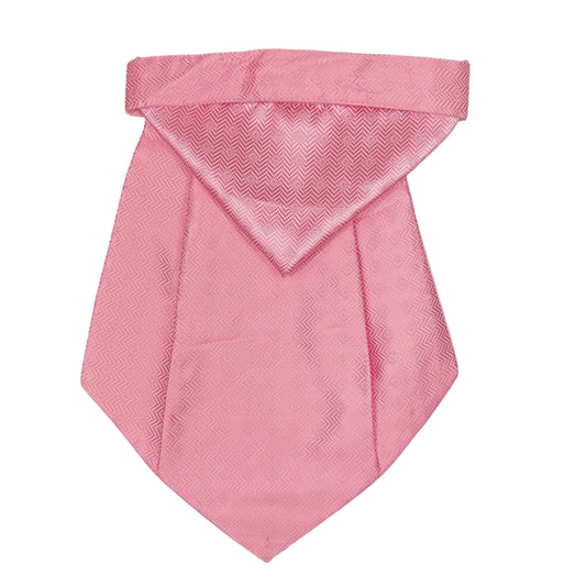 Pink Herringbone Cravat Tie