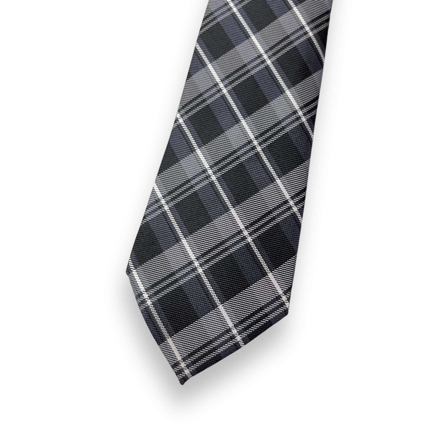 Black Plaided Tie