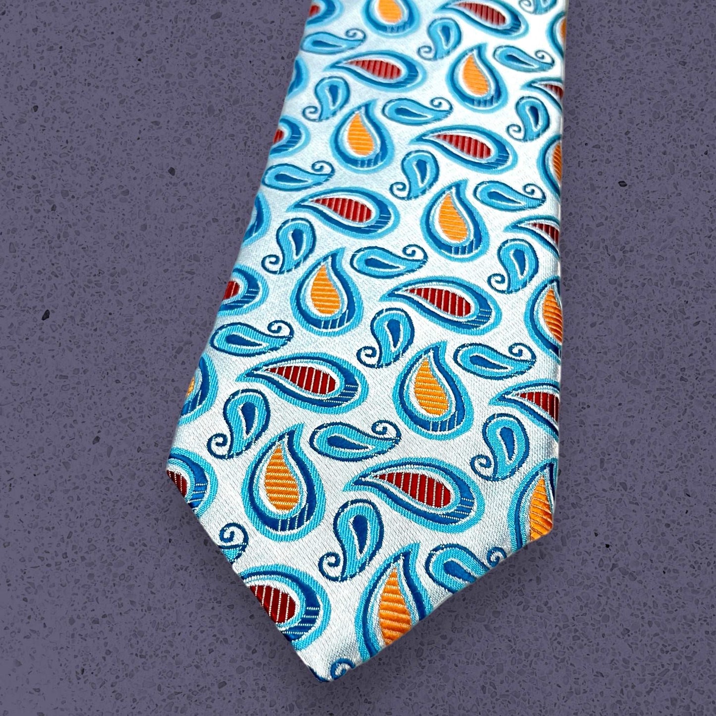 Firozi Paisley Tie