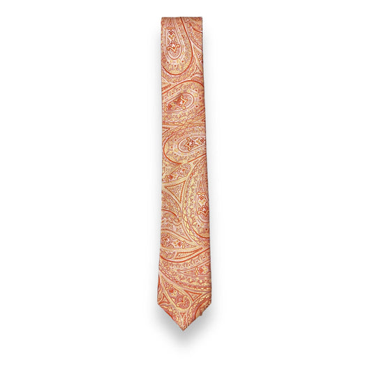 Peach Paisley Tie