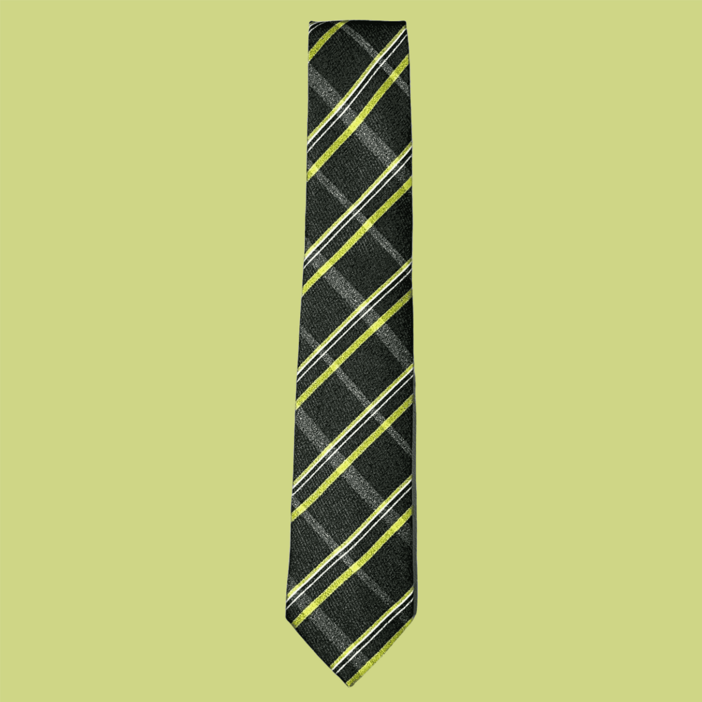 Algae Green Plaided Tie