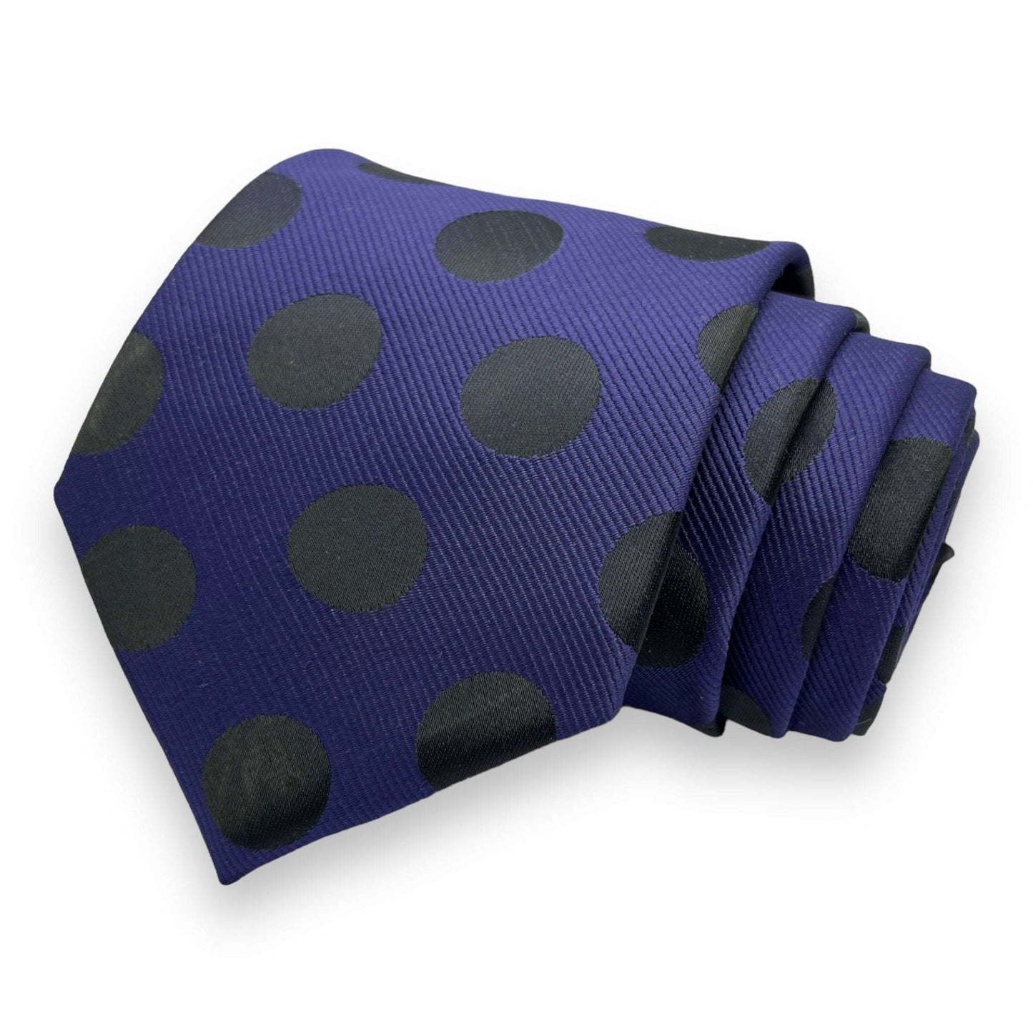 Black And Purple Polka Dot Tie